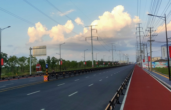 提升改造完成后的春順路，暢安舒美